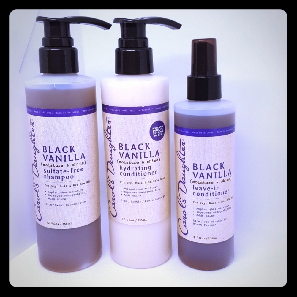 Carol's Daughter Shampoo + Conditioner + Leave-in